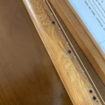 Fret side markers of Cohiba Cigar Box Guitar