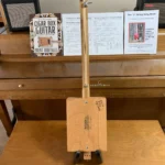Back, vertical view of Cohiba cigar box guitar by Bob's 3-Stringers