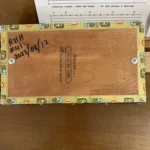 Bottom of Romeo-Y-Julieta CBG #41, dated and initialed by Bob