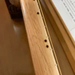 Fret side markers of La Palina Cigar Box Guitar by Bob.