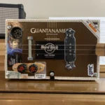 Front view of the Guantanamera cigar box guitar handcrafted by Bob.