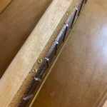 Fret side markers of BancesCigar Box Guitar