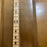 Burned in side fret markers of Bolivar Diddley Bow Cigar Box Guitar