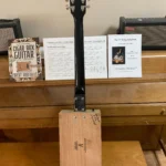 Back, vertical view of Monte Cristo cigar box guitar by Bob's 3-Stringers