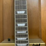 Close-up view of neck and fretboard of Monte Cristo cbg by Bob's 3 Stringers