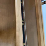Close up of jumbo fret nut, of #60 Kit build.