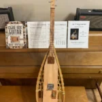 Front, vertical view of Snowshoe guitar