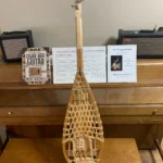 Back, vertical view of Snowshoe guitar