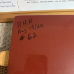 Back of Wild Tas, it is dated and initialed by Bob.