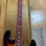 Closed View of Oak neck with Purple heart fretboard of the 3 Solid Body Guitar by Bob