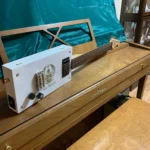 Side view of the whole body of the 6 String Guitar handcrafted by Bob.