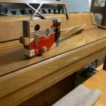 Side view of the whole body of the Avo Uvezian Diddley bow #69 handcrafted by Bob.