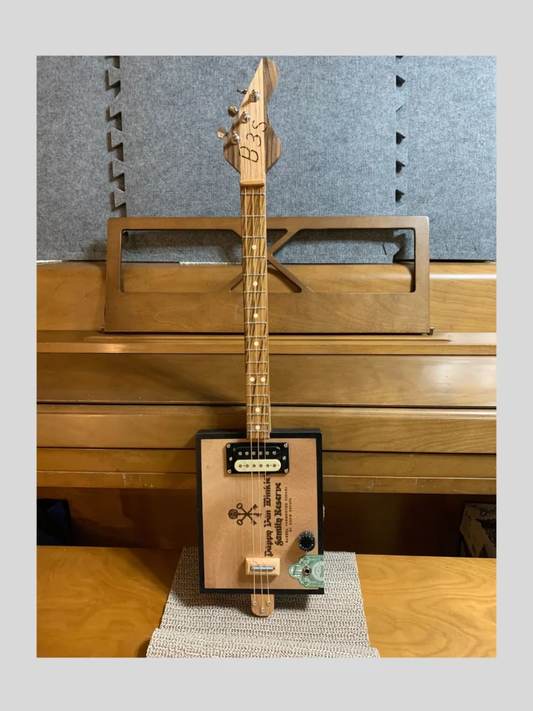 Front, vertical view of ##75 Pappy Van Winkle CBG by Bob's 3-Stringers
