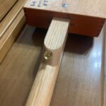 Signed back of handmade Cohiba Left-Handed 3 String Cigar Box Guitar by Bob Hunt